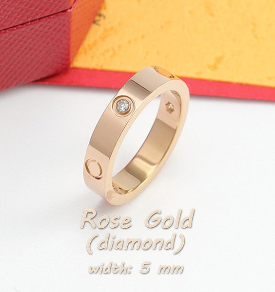 Роскошное любовное кольцо для женщины классические любовники кольца для любви свадебные бриллианты кольца 18 тыс. Золотая серебряная роза никогда не исчезает автомобиль