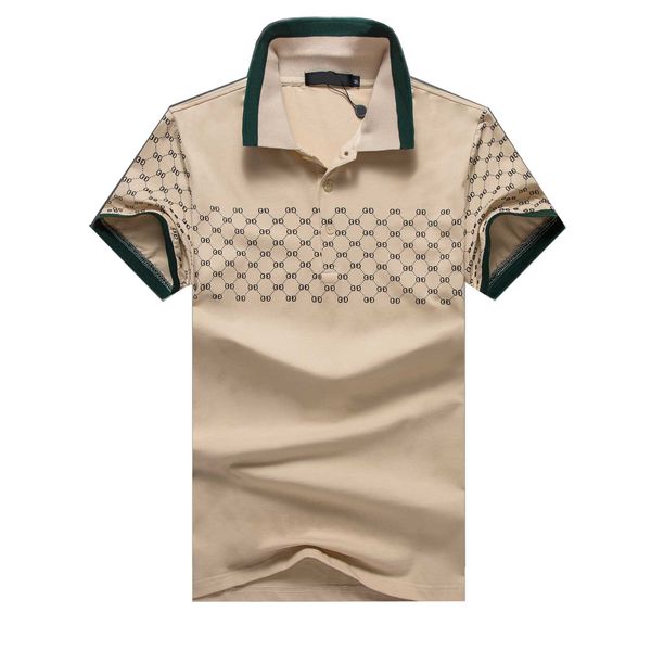 2023 Spring Италия Мужские футболки Дизайнерские рубашки High Street Emelcodery Маленькая лошадь печатая мужская марка поло в Polo рубашка Gaoqisheng123