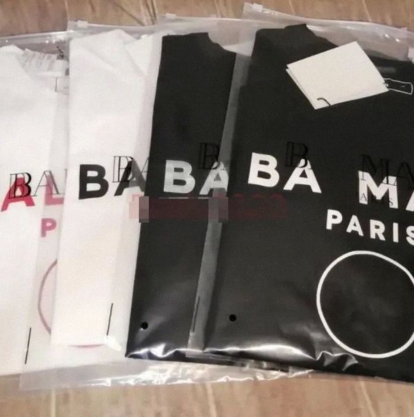 Designer Balman Men Maglietta Balman T-shirt Lettere Stampa magliette Black Women Fashion Designer Man Summer Baman Quality Top Top Short Short Short Asia Size S- H303#