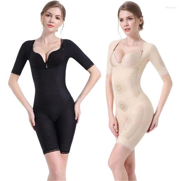 Frauen Shaper nahtlose Shapewear halbärmelig geformte Unterwäsche Bauchrinsel Körper Voll Shaper ein Stück Forming Kleidung für Frauen