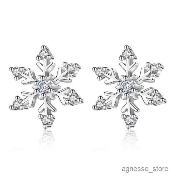 Charm Luxus Snowflake Stud Ohrringe für Frauen 925 Sterling Silber Ohrringe von Ohrringen R230819