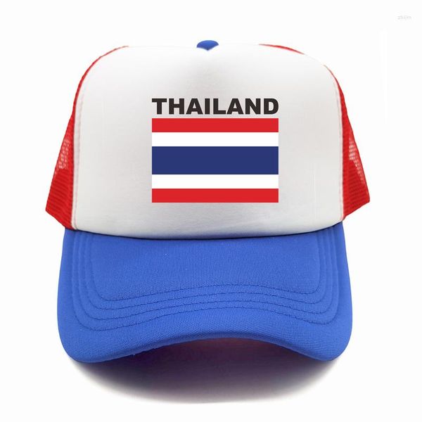 Ballkappen Thailand Trucker Cap Sommer Männer Cool Country Flagge Hut Baseball Unisex Outdoor Mesh Netz