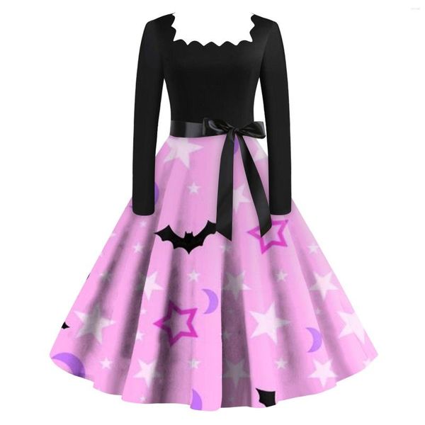 Lässige Kleider Halloween Cosplay Kostüm Requisiten Fancy Fashion Damen Kleid Langarm Prinzessin Festival UP Party Vintage Vestidos