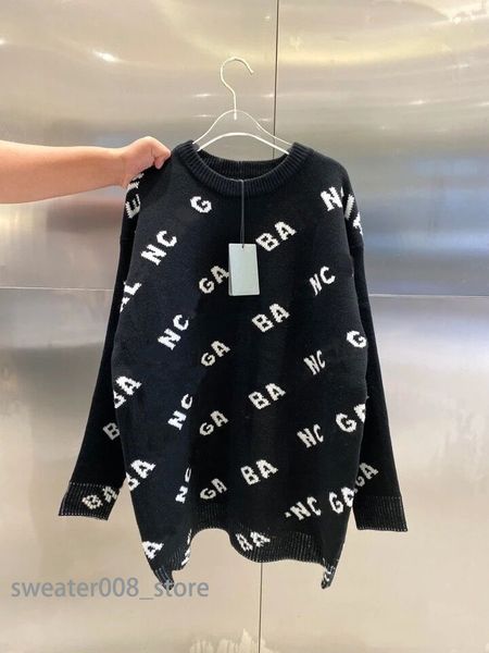 2023 Frankreich Paris Designer Womens Strick Hemden Kee mit Frontbuchstaben Stickerei