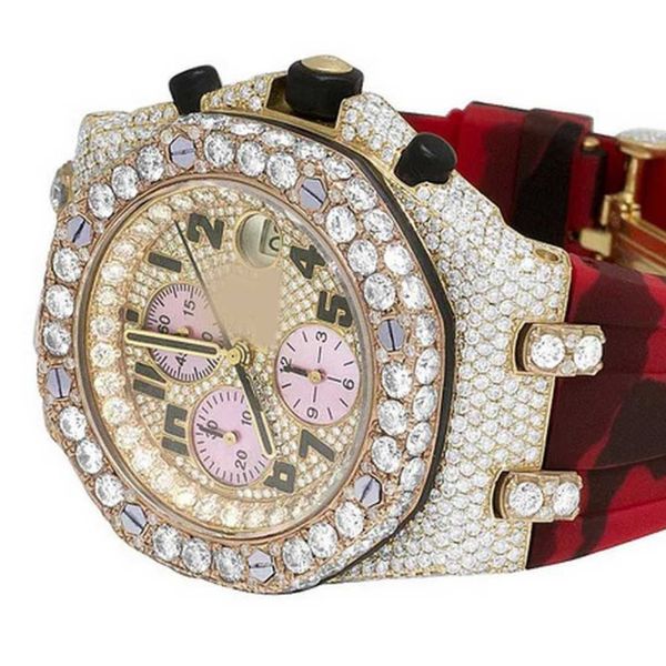 Высококачественные часы с муассанитом, лучший бренд, мужские роскошные часы с муассанитом и кожаным ремнем, XVW5