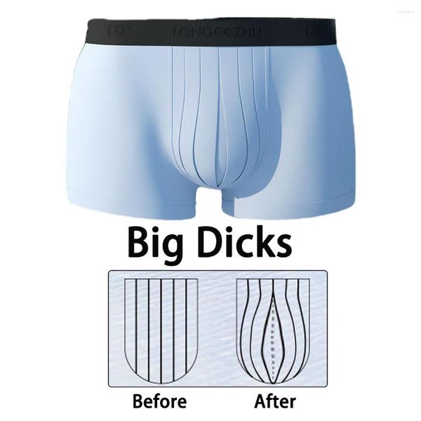Underpants Man Bulge Penis Moute Wood Sexy Big Dick Boxers складываемые U-конвейс-нижнее белье модальные мягкие гей-трусики с низкой талией.