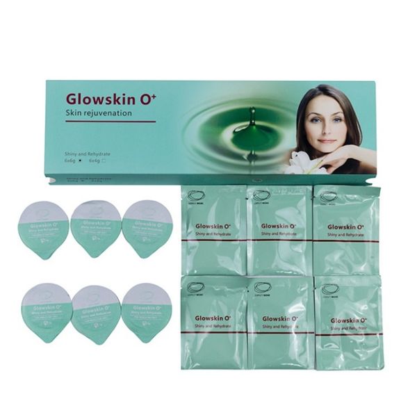 Rf Equipment Glowskin O Plus Kit per il ringiovanimento della pelle Capsugen Pods Neebright e prodotti Revive per la macchina per il viso all'ossigeno 3 in 1