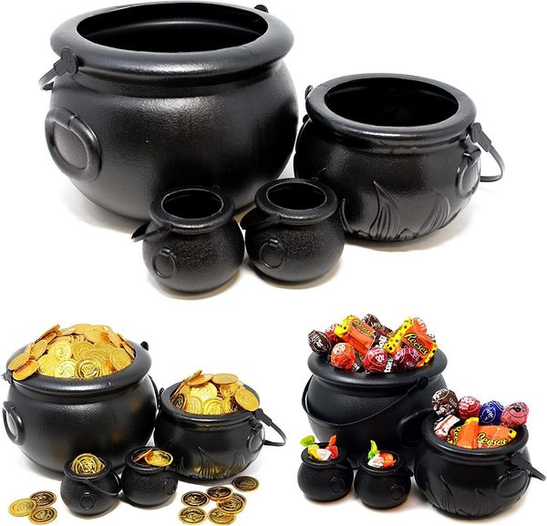 Andere Event -Partyzubehör 1PC Candy Jars Kessel Halloween Dekor Cauldron Black Hexe Kettles 230818