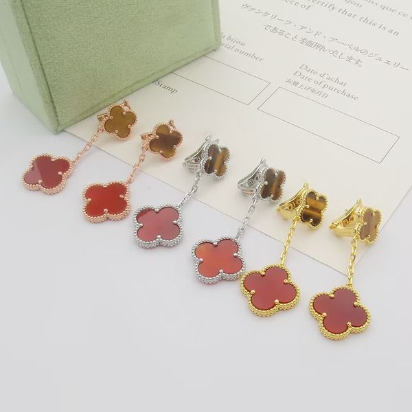 Gioielli di lusso The Mustard Family Earring Designer Orecchini per donna Orecchini di lusso Designer Gioielli Set Oreno di moda per le orecchie da donna Spedizione gratuita