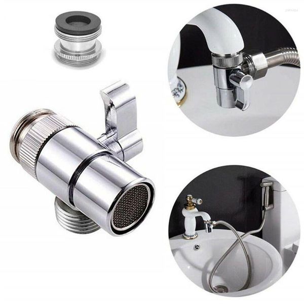 Accessorio per bagno set bidet deviatore Valvola per doccia Adattatore Adattatore Connettore Tap Tap Connector Accessori Kichen Separatore di rubinetti