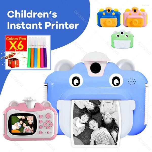 Kid Instant Print Camera Drucker für Kinder Spielzeug Thermaldruck 1080p HD Digital Po Maschine Geburtstagsgeschenk