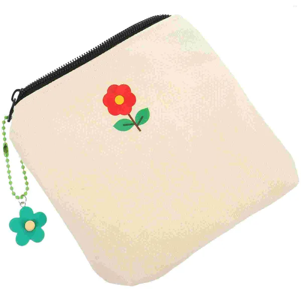 Bolsas de armazenamento Bolsa de bolsa durável Mini Cash Creative Makeup Cute