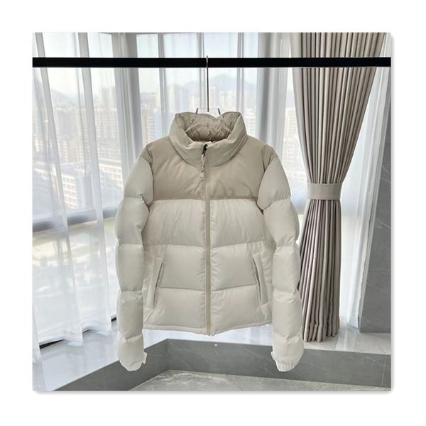 Piumino da donna firmato Cappotto da donna moda lettera corta ricamo abbinamento colori colletto alla coreana piumino d'anatra parka firmato inverno calore esterno piumino bianco da donna