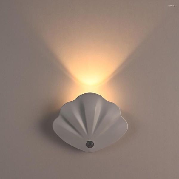 Lâmpada de parede 2023 Luz LED com movimento do corpo humano Sensoramento