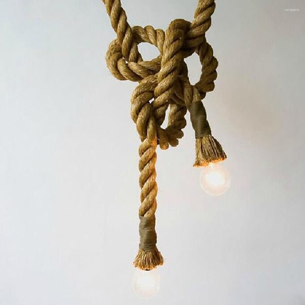 Lampade a sospensione 2,5 m di corda vintage Lumo retrò lampade industriale in stile country in lampadina Edison decorazione