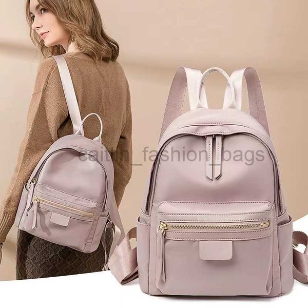 Backpack Design Travel Women's Travel impermeável Oxford Fabric School Girls 'Work Business Women Caitlin_fashion_bags