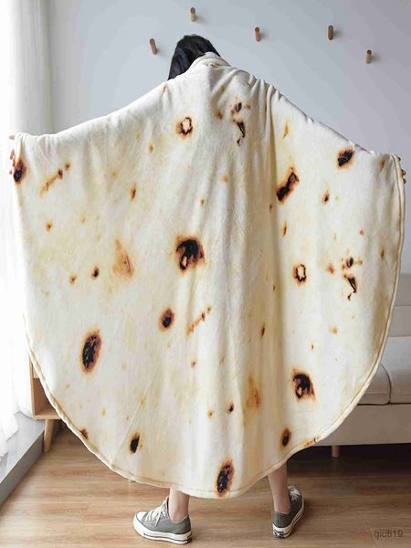 Coperte in flanella coperta bannock pancakes india pizza cibo coperta aria condizionata moquette tappeto ufficio coperta r230819