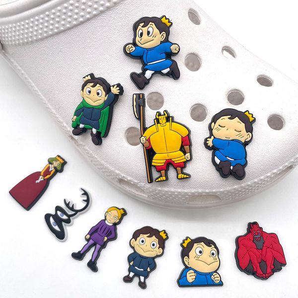 Acessórios para peças de sapatos 1pc Classificação de desenhos animados de reis Charms jibz cool decoração entupimento adequado para fivela de jardim infantil presentes de festas Drop del otyxe