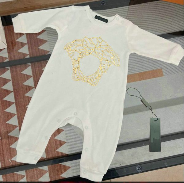 Stokta Yeni doğan tasarımcı Bebek ve Erkek Torparlar Kısa Kollu Pamuk Tulumları Çocuk Giyim Markası Bebek Romper Çocuklar C 3226