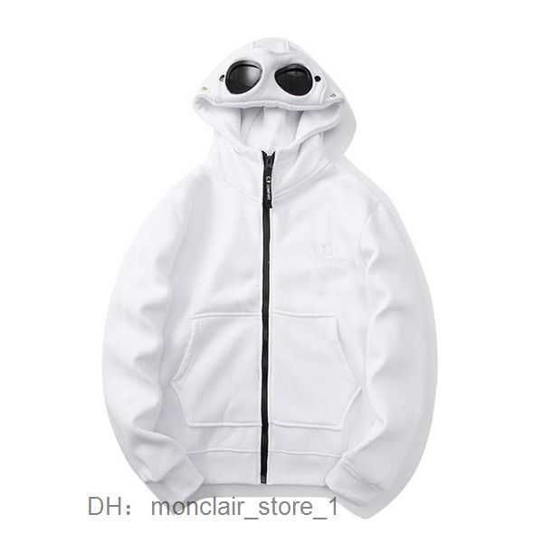 CP -Kleidung Compagnie CP CP Short Men Round Lens Sweatshirt Pullover reines Baumwoll Reißverschluss Fleece Koreanisch Harajuku Übergröße Jacke Winter 2 i7w2