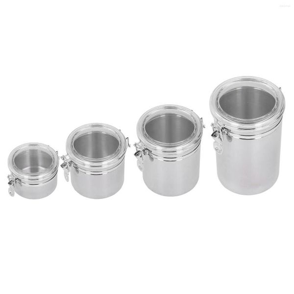 Garrafas de armazenamento aço inoxidável selado pode alimentos recipientes de recipiente de alma para a cozinha de cozinha em casa Fruit Milk Powder Tea