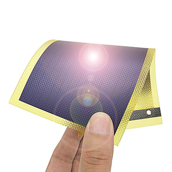 Espetos de filme fino amorfo flexível painel solar celula solar flexivel placa células de energia solar bateria sol carregamento 1w/1.5v