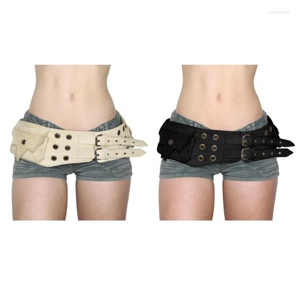 Cintos Hollow On Belt Macho Luxuoso Ajusta Ajusta Cintura Calha com Mini Bag