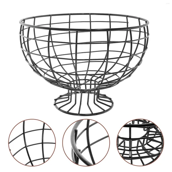 Stoviglie set di cesti di frutta cestini da banco di fattoria in metallo in metallo contenitore snack di stoccaggio