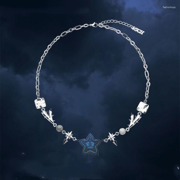 Anhänger Halsketten Hip Hop Psyp luxuriöser geometrischer Bubble -Star Choker Joint Ketten für Männer Frauen Fashion Street Rapper Juwely Geschenk