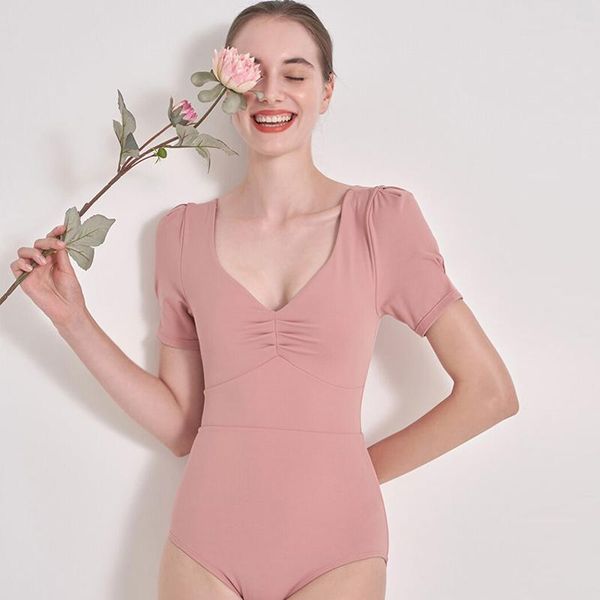 Badebekleidung 2022 Kurzarm Frauen sexy ein Stück Badeanzug Badebekleidung weibliche Polsterbadbadeanzug Badeanzug Schwimmanzüge Kostüme Rüschen
