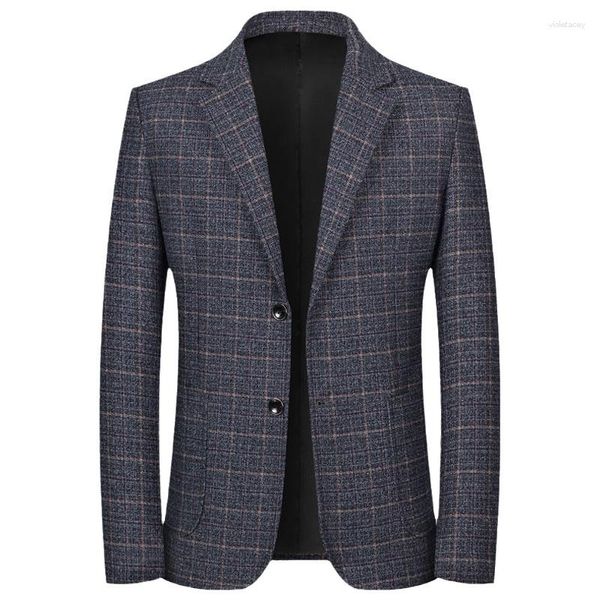 Marca masculina Brand Blazer Jackets Mens casual S outono Spring moda de lã de lã de terno masculino masculino vestuário vetemente homme