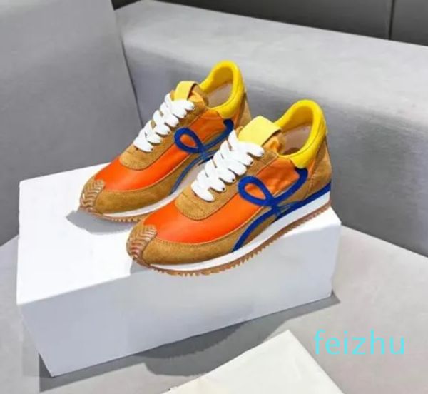 Designer Männer lässige Schuheschuhlon Weiche Schuhe Dexun verklagt mit oberen und Honiggummi -Wellensohlen Top Cowhide Schuhe.