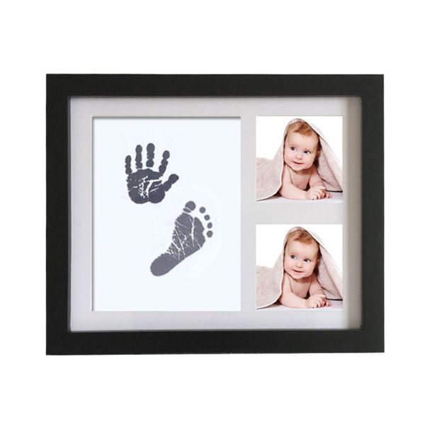Spiedini unici baby maneprint e footprint fotogramma foto kit regali per baby shower per ragazzi e ragazze neonati con carta stampe
