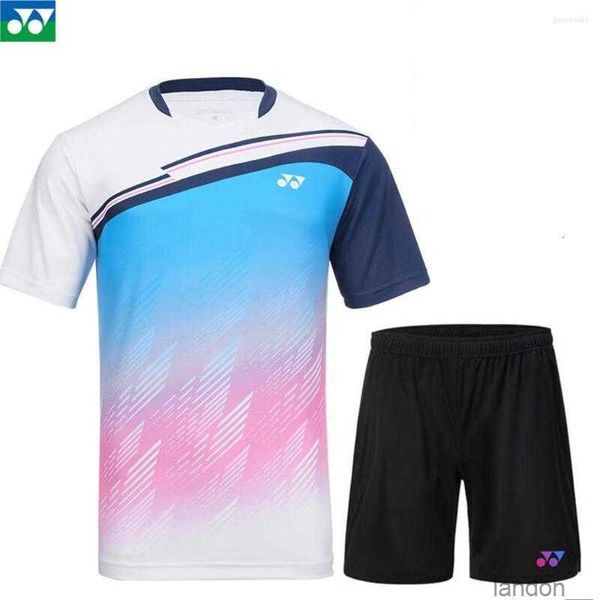 Tracce maschili da uomo in due pezzi badminton e tennis set di abbigliamento a secco rapido per le tracce casual training indossano pantaloncini sportivi