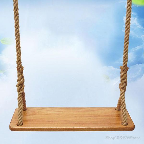 Mobili da campo Outdoor Rope interno Elm in legno Portable Hung Swing Balcony Camera bambini per adulti Single Leisure Lightweight