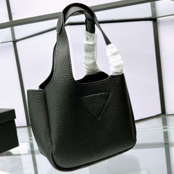 Borse per secchio per borsetta di qualità da donna satchel mini manico per borsetti neri spalline in pelle morbida borse a forma di moda con fibbia magnetica di grande capacità 18*15 cm