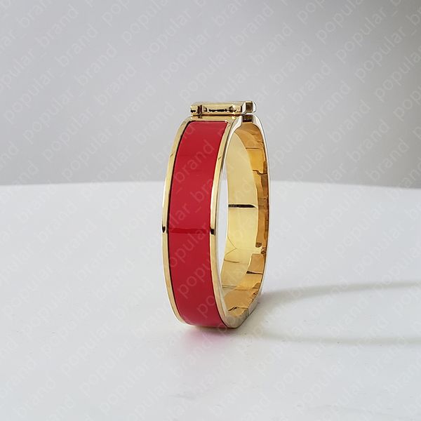 Designer -Armband 18K Gold Männer für Frauen Manschetten Valentiner 12 mm breit mit Geschenktüte EV54