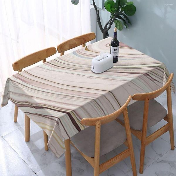 Столовая ткань бежевая мраморная прямоугольная домашняя столовая для дома