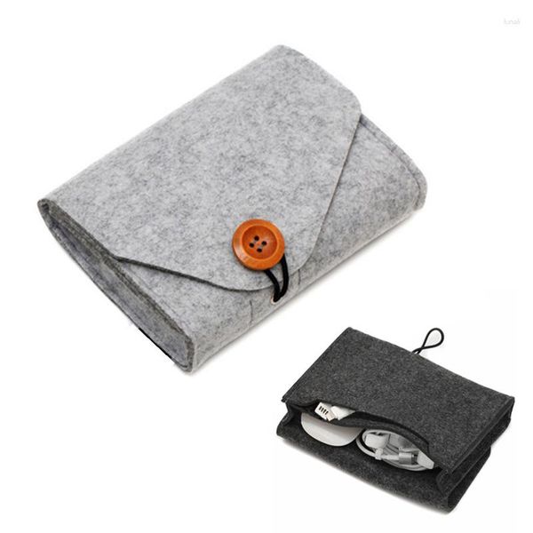 Bolsas de armazenamento Mini Bag Organizer Bag para Gadgets de Mouse de Cabo de Dados 2023 Moda de Banco de Power Power Pouch Pouping Power Soft Moda
