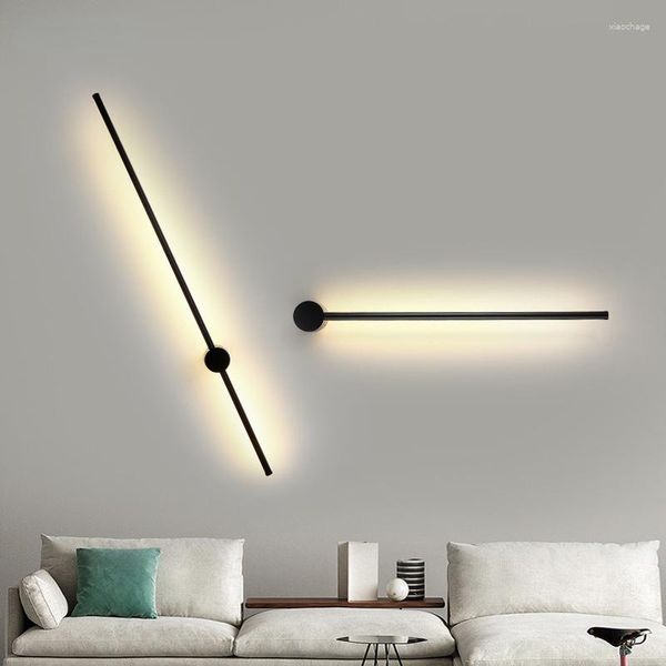 Duvar lambası Modern Led Lambalar Uzun Şeritler Sconces Işıklar Oturma Odası Çalışması Dekor Başucu Koridor Salonu Kapalı Aydınlatma