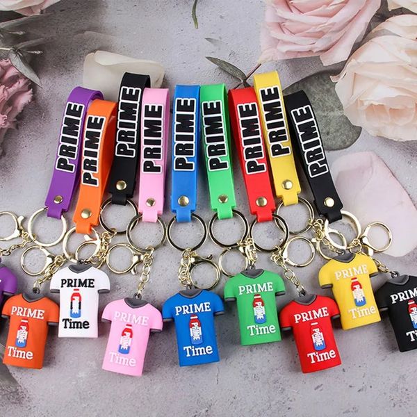 Schlüsselanhänger Lanyards Prime Drink Kleidung Gummischlüsselkette niedliche Flaschenschlüsselketten Origination Carbag Anhänger Keyring