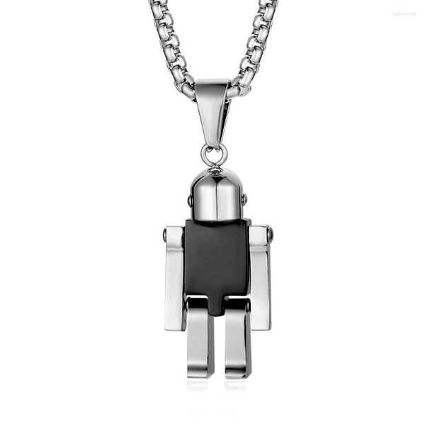 Подвесные ожерелья Boeycjr Moval Robot Nearcependensed Fashion Jewelry Новинка личность Хипхоп панк -колье для мужчин или женщин