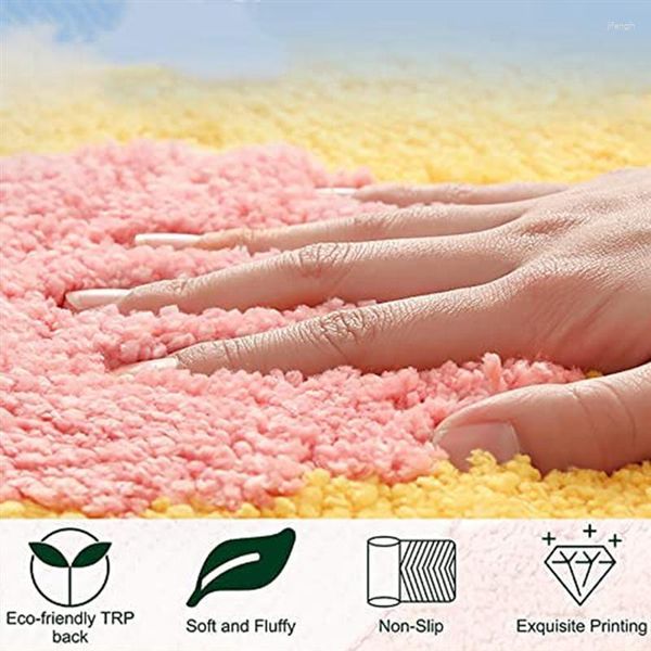 Tapetes de banho sem escorregamento para banheiro absorvente de banheiro Bathmat fofo em forma de chuveiro rosa