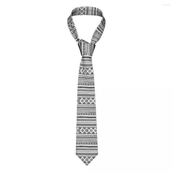 Tie tiestrello cravatto in stile etnico uomo in seta poliestere 8 cm collo classico per accessori per camicia regalo di matrimonio cravat