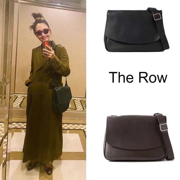 The ROW Bag Mail Bag Flip Messenger Cowhide Spalla Crossbody Touch Premium Fashion europeo e americano