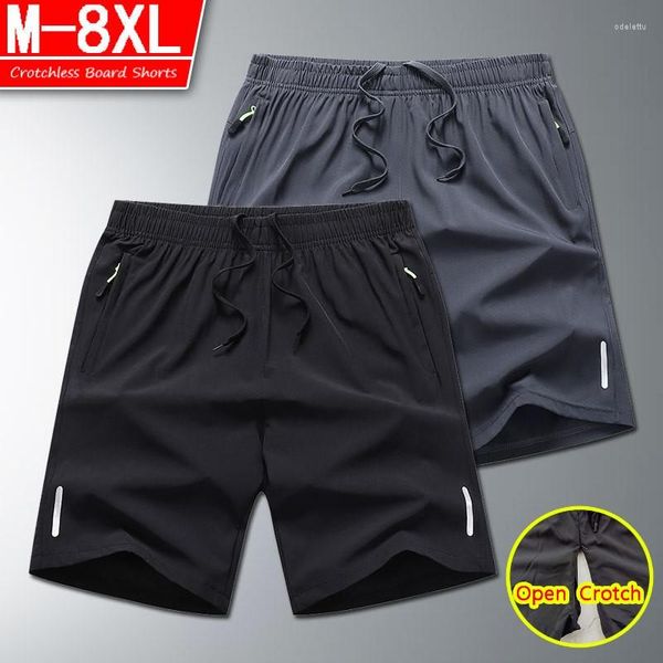 Calcinha feminina masculino de calça de groch short abrem calça moda zíperes escondidos mini esportes de esporte de calça clubes sem grochsless traje selvagem