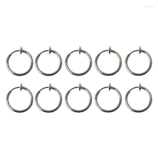 Brincos de backs clipes redondos de 13 mm Ringos de orelha de mola para orelhas não afiadas Brincho Diy Fazendo acessórios acessórios