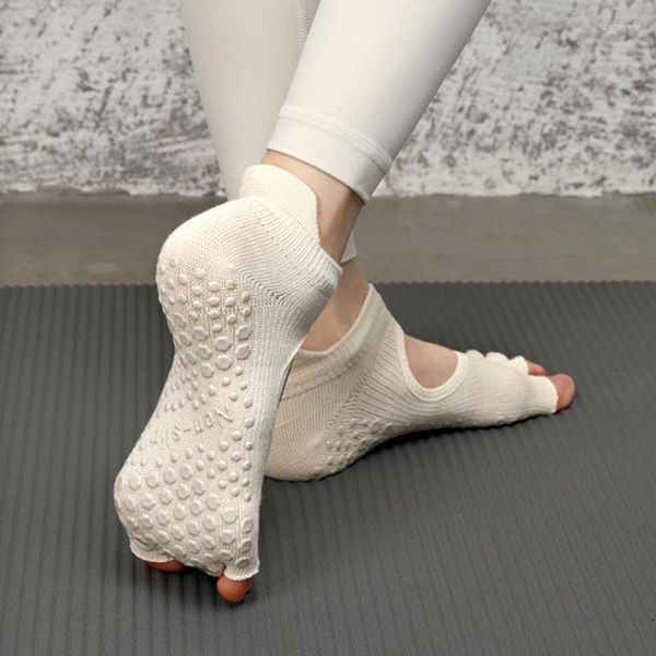 Calzini atletici professionisti yoga anti-slip piccates cotone senza schienale corta caviglia corta ginnastica da ginnastica da ginnastica