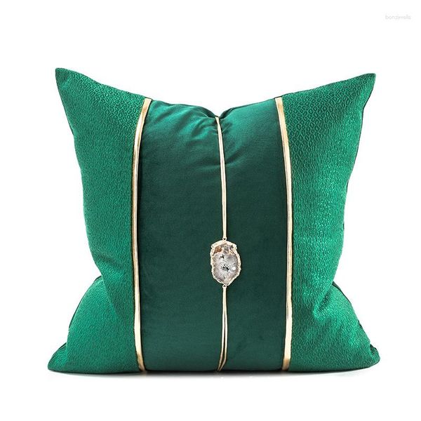 Travesseiro verde jeme de luxo tampa travesseiros decorativos de cintura s para o sofá da sala de estar decoração de casa