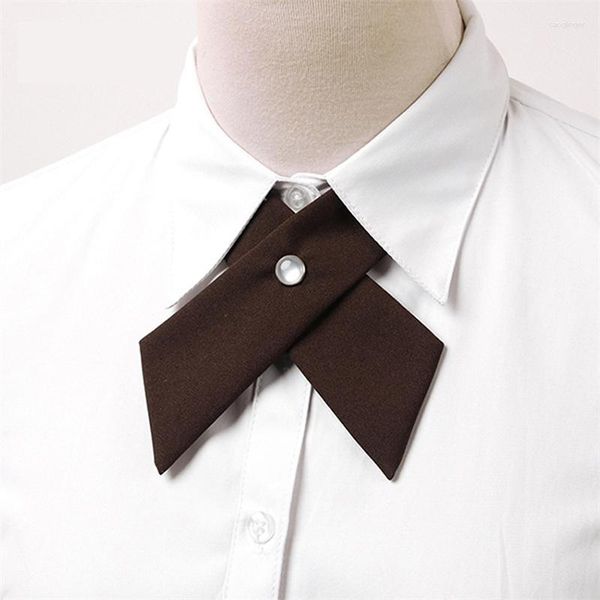 Bow ties Uniforme studentesco cravatta coreana versione coreana di abiti professionisti di uomini e donne britannici Croce